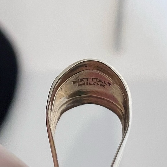 Milor Italy 14K Gold & Onyx 500 Lira Coin Pendant – Vintage Italian Heritage - Picture 6 of 8